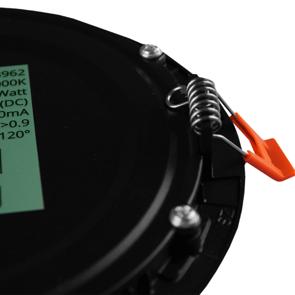 LED Downlighter Slim-U 12w, 1080 Lumen, Zwart, Aluminium Body, Stekkerklaar, Gatmaat Φ160mm, 2 Jaar Garantie, foto 5 van 6