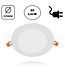 LED Downlighter Slim-U 18w, 1620 Lumen, Wit, Aluminium Body, Stekkerklaar, Gatmaat Φ210mm, 2 Jaar Garantie