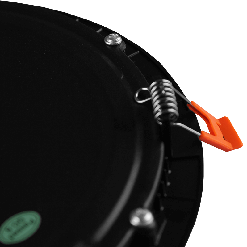 LED Downlighter Slim-U 18w, 1620 Lumen, Zwart, Aluminium Body, Stekkerklaar, Gatmaat Φ210mm, 2 Jaar Garantie, foto 5 van 6