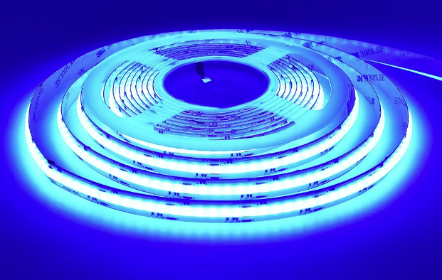 Premium Led Strip ROL 5 Meter COB, 16w/m, 896 led/m, RGB+ Warm Wit (3000K), CRI90, 24v, IP20, 12mm, 3 Jaar garantie, foto 5 van 6