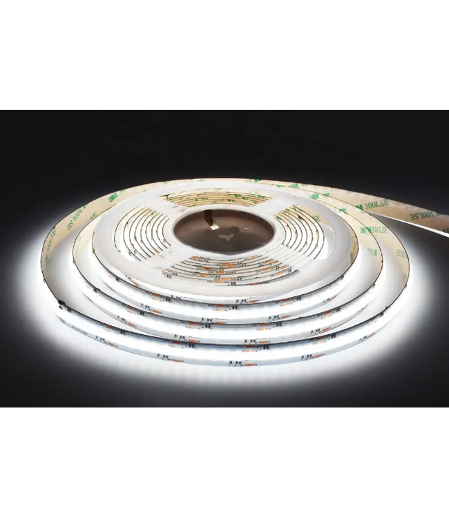 Premium Led Strip ROL 5 Meter COB, 16w/m, 896 led/m, RGB+ Neutraal Wit (4000K), CRI90, 24v, IP20, 12mm, 3 Jaar garantie