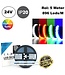 Premium Led Strip ROL 5 Meter COB, 16w/m, 896 led/m, RGB+ Daglicht Wit (6500K), CRI90, 24v, IP20, 12mm, 3 Jaar garantie