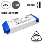 GLP TRIAC Dimming Led Strip voeding 24V/50W/2,08A, Max: 40w, Dimbaar, Afm:166x52x32mm, 2 Jaar Garantie