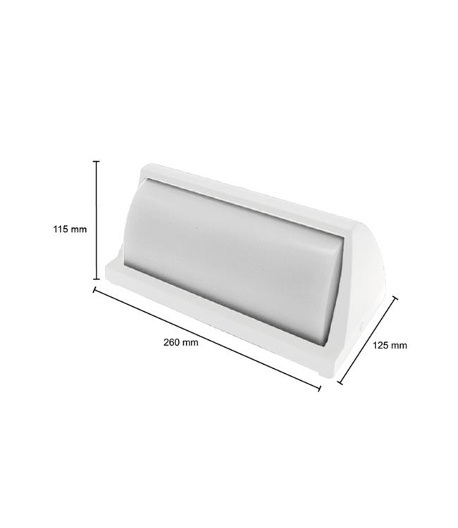 LED Wandlamp Wit 12 Watt, 960 Lumen, IP54, Portiek / Galerij, 2 Jaar Garantie