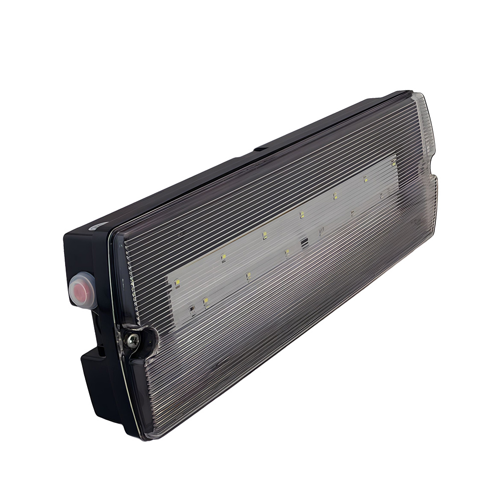 Auto-Test LED Opbouw Noodverlichtingsarmatuur Zwart 4w, 280 Lumen, IP65, Met pijlaanduiding, 3 Jaar garantie, foto 2 van 3