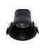 Verluxe Inbouw LED Spot Zwart 6w, 480Lm, IP44, CCT Switch (2700K/3000K/4000K), Dimbaar, UGR<16, CRI90, Gatmaat 68mm, 3 Jaar Garantie