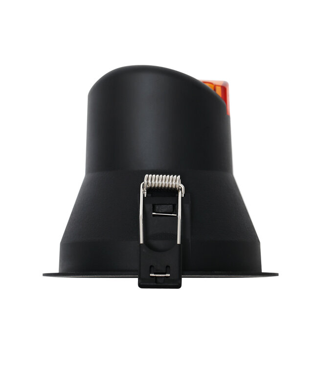 Verluxe Inbouw LED Spot Zwart 9w, 700Lm, IP44, CCT Switch (2700K/3000K/4000K), Dimbaar, UGR<16, CRI90, Gatmaat 90mm, 3 Jaar Garantie