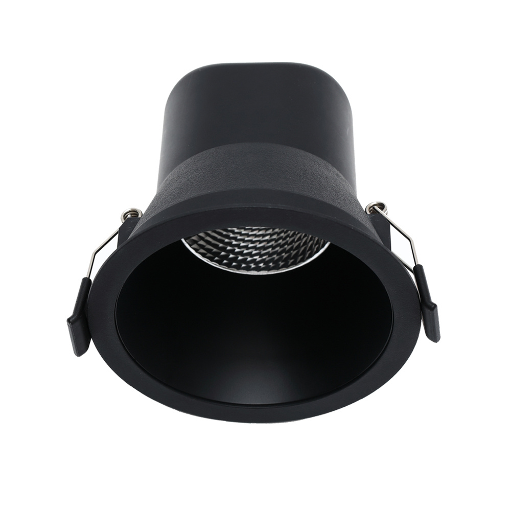 Verluxe Inbouw LED Spot Zwart 9w, 700Lm, IP44, CCT Switch (2700K/3000K/4000K), Dimbaar, UGR<16, CRI90, Gatmaat 90mm, 3 Jaar Garantie, foto 3 van 4