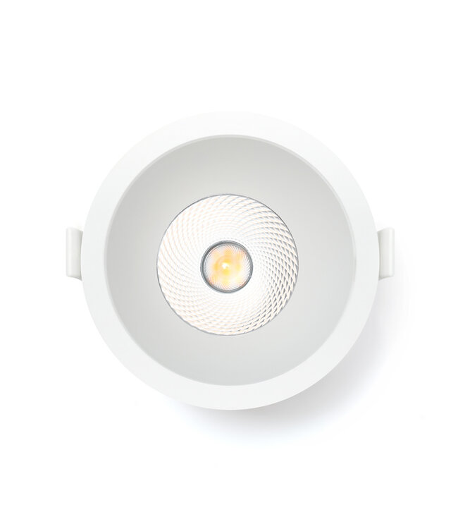 Verluxe Inbouw LED Spot Wit 9w, 700Lm, IP44, CCT Switch (2700K/3000K/4000K), Dimbaar, UGR<16, CRI90, Gatmaat 90mm, 3 Jaar Garantie