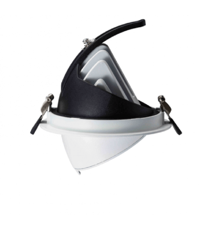 Reserveer: LED Banaanspot 30w, CCT (2700K/3000K/4000K), 2700 lm (90lm/w), Gatmaat 145mm, Wit, 3 Jaar Garantie