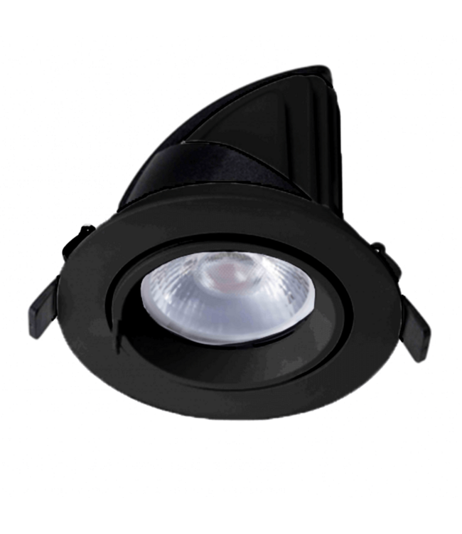 LED Banaanspot 30w, CCT (2700K/3000K/4000K), 2700 lm (90lm/w), Gatmaat 145mm, Zwart, 3 Jaar Garantie