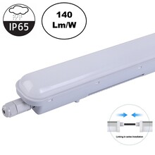 Led Tri Proof 153cm, 50w, 7000 Lumen (140lm/w), Koppelbaar, Flickerfree LED Driver, IP65, 3 jaar garantie