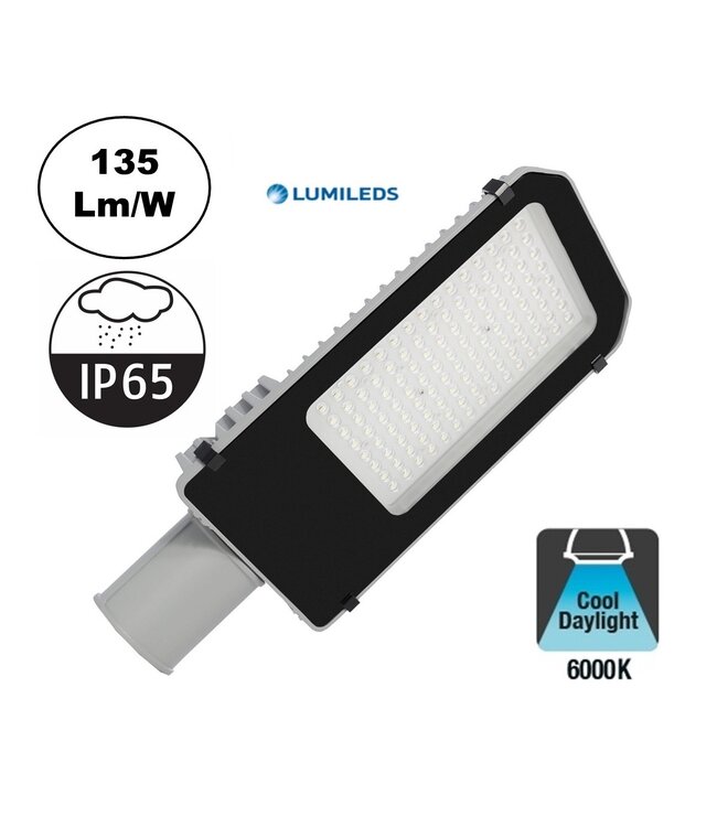 UITVERKOOP: Led Straatverlichting 60w, LumiLeds, 8100 Lm (135lm/w), IP65