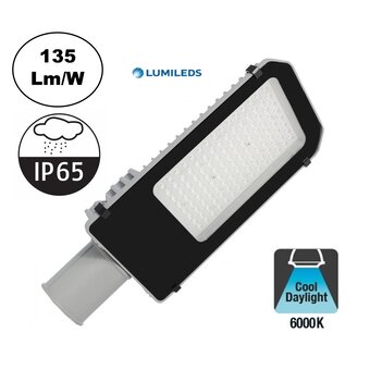 UITVERKOOP: Led Straatverlichting 100w, LumiLeds, 13500 Lm (135lm/w), IP65