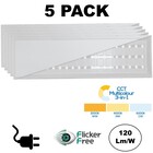 5 PACK - Back-lit LED Paneel 30x120cm, 32w, 3800 Lumen (120lm/w), Color Switch (3000/4000/6000K), Flikkervrije PH LED Driver, Stekkerklaar, 3 Jaar Garantie