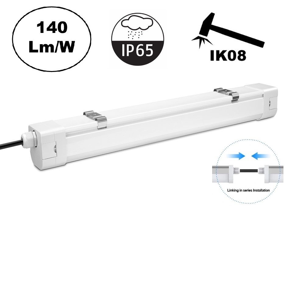 UCT LED Tri Proof 120cm, 30w, 4200 Lumen (140lm/w), PH LED Driver, IK08, IP65, 5 jaar garantie, foto 2 van 6