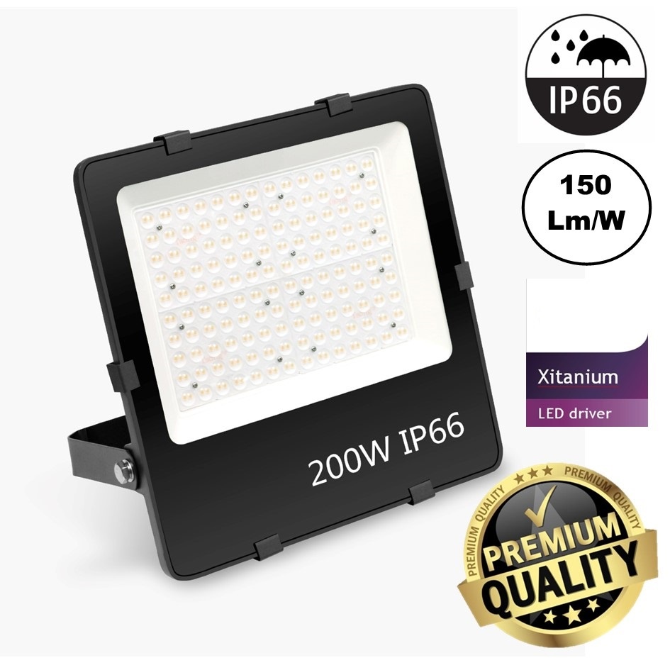 PRO LED Floodlight 200w, 30000 Lumen, Philips Xitanium LED Driver, IP66, 3 Jaar garantie, foto 2 van 6