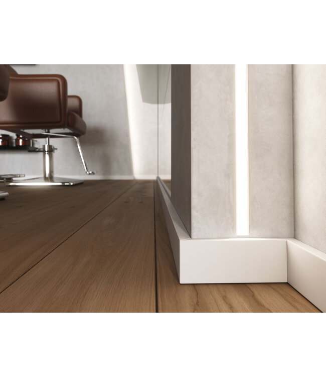 Stuc/Pleister Aluminium Led Strip Profiel Fal-Norman | ALU |  14,6x55,6mm | Tot 2 Meter leverbaar