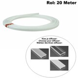 Afdekkap t.b.v. Norman / RETO LED Strip Profiel | Rol tot 20 Meter