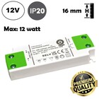 POS Premium Led Strip voeding 12V/15W/1,25A, Max: 12w, Afm:103x35.5x16mm, 3 Jaar Garantie