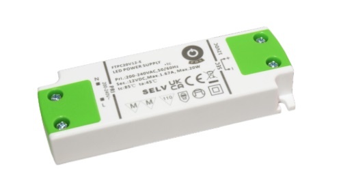 POS Premium Led Strip voeding 12V/20W/1,67A, Max: 16w, Afm:103x35.5x16mm, 3 Jaar Garantie, foto 3 van 4