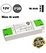 POS Premium Led Strip voeding 12V/20W/1,67A, Max: 16w, Afm:103x35.5x16mm, 3 Jaar Garantie
