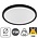 SlimHalo LED Plafonniere 15w , 1300 Lumen, 2700K Warm Wit, Dimbaar, IP20, Zwart, 2 Jaar Garantie