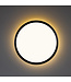 SlimHalo LED Plafonniere 15w , 1300 Lumen, 2700K Warm Wit, Dimbaar, IP20, Zwart, 2 Jaar Garantie