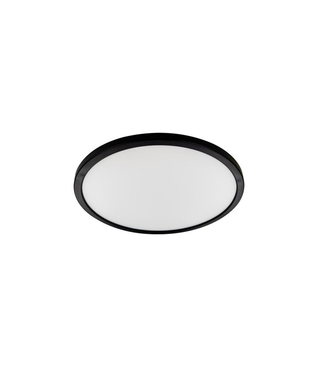 SlimHalo LED Plafonniere 15w , 1300 Lumen, 2700K Warm Wit, Dimbaar, IP20, Zwart, 2 Jaar Garantie