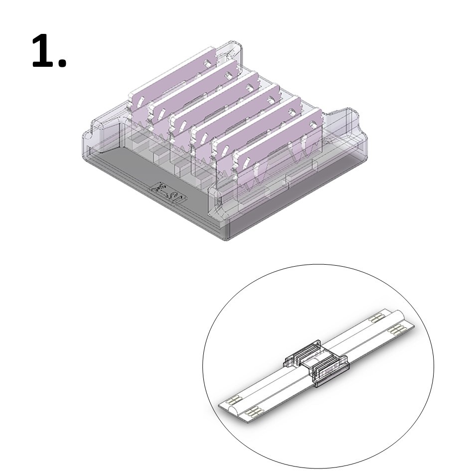 Led Strip Connector RGBCCT Led Strips 12MM (Zonder solderen) | Geschikt voor IP20 COB LED Strips