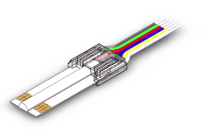Led Strip Connector RGBCCT Led Strips 12MM (Zonder solderen) | Geschikt voor IP20 COB LED Strips, foto 6 van 6