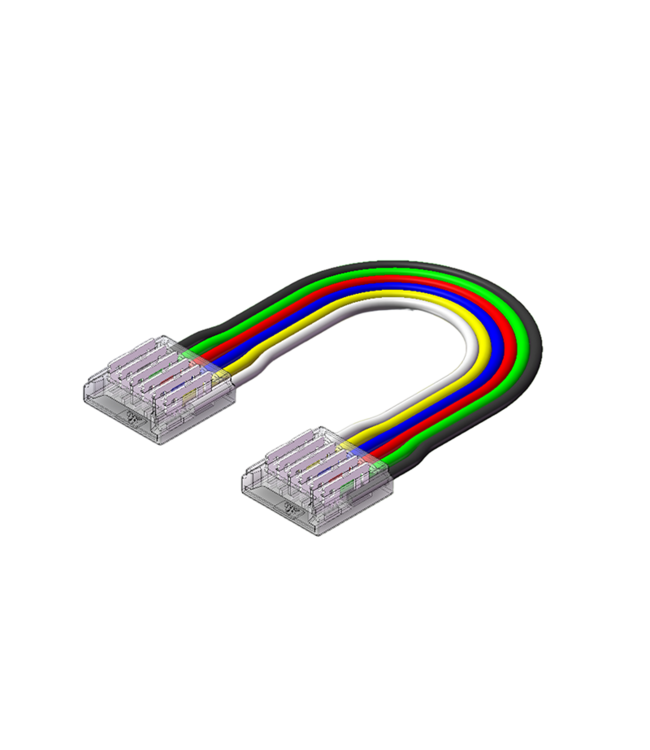 Led Strip Connector RGBCCT Led Strips 12MM (Zonder solderen) | Geschikt voor IP20 COB LED Strips