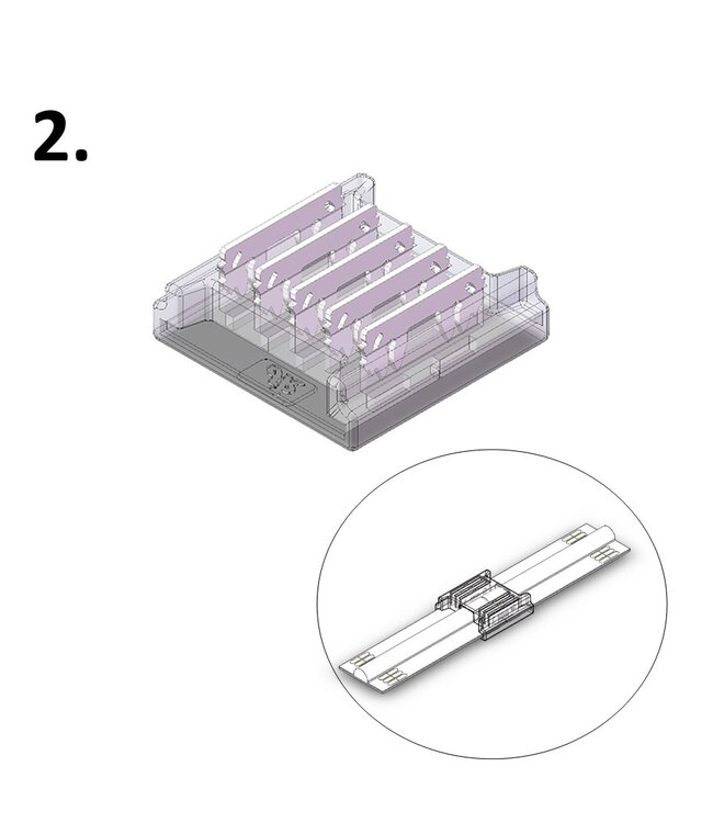 Led Strip Connector RGB+WW/NW/CW Led Strips 12MM  (Zonder solderen) | Geschikt voor IP20 COB LED Strips
