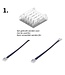 Led Strip Connector RGB+WW/NW/CW Led Strips 12MM  (Zonder solderen) | Geschikt voor IP20 COB LED Strips