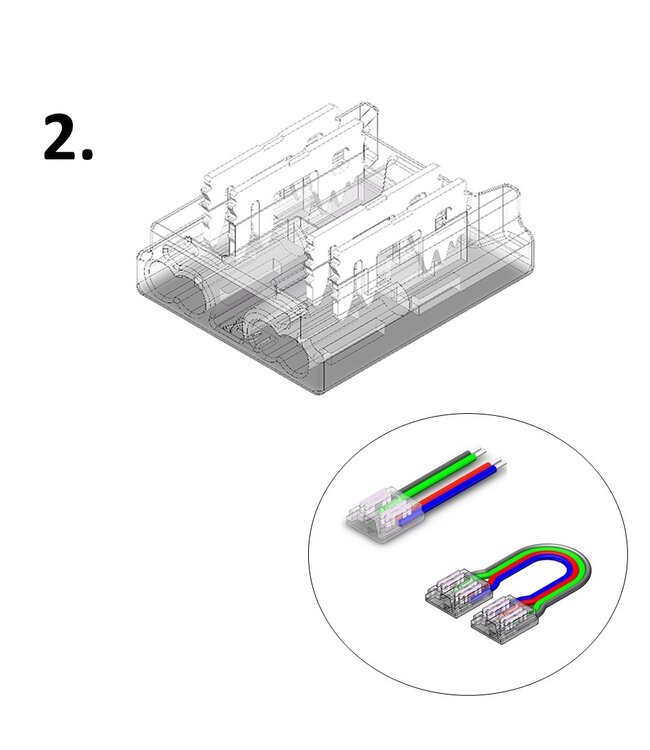 Led Strip Connector RGB Led Strips 10MM (Zonder solderen) | Geschikt voor IP20 COB LED Strips