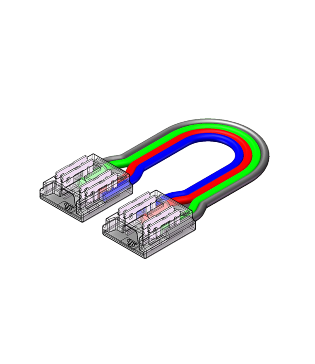 Led Strip Connector RGB Led Strips 10MM (Zonder solderen) | Geschikt voor IP20 COB LED Strips