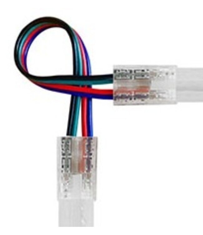 Led Strip Connector RGB Led Strips 10MM (Zonder solderen) | Geschikt voor IP20 COB LED Strips