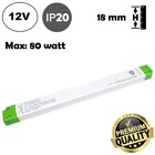 POS LongSlim Premium Led Strip voeding 12V/100W/8,33A, Max: 80w, Afm:321x30x18 mm, 3 Jaar Garantie