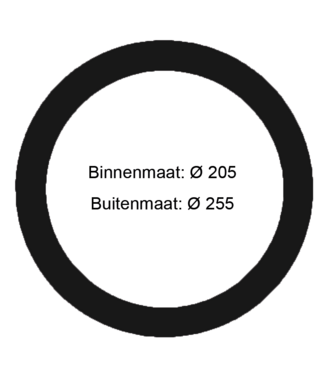 Verloopring | Zwart | Ø205-255mm