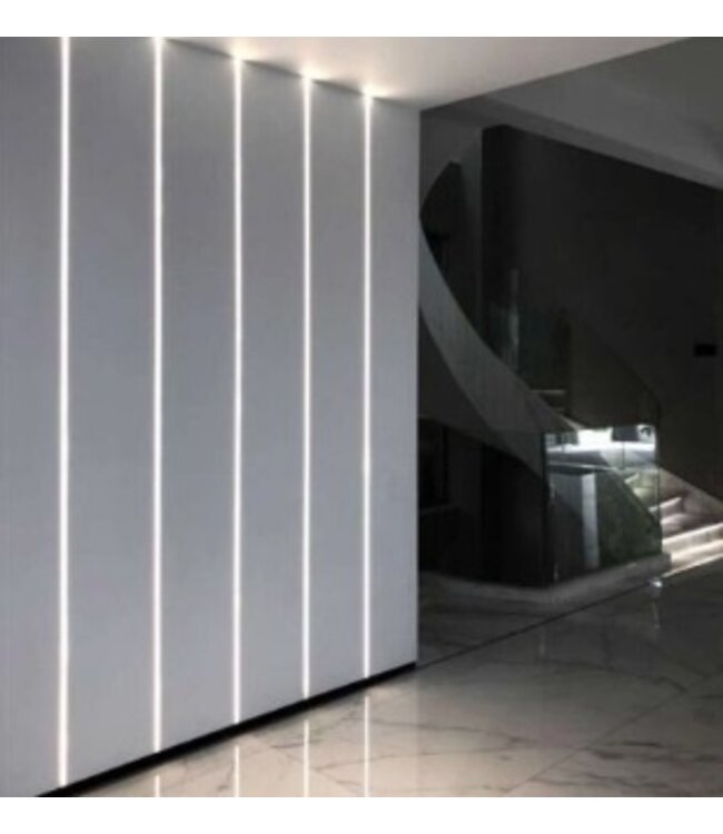 Stuc Aluminium Led Strip Profiel PLA tot 20mm LED Strips | ALU | 24x14mm | Per 2 Meter