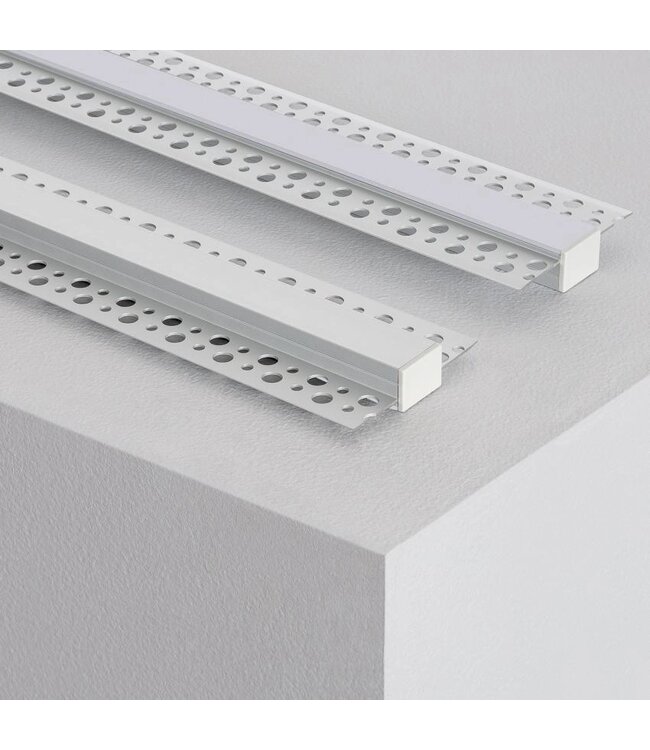 Stuc Aluminium Led Strip Profiel DUR tot 15mm LED Strips | ALU | 18x13mm | Per 2 Meter