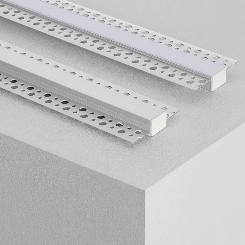 Stuc Aluminium Led Strip Profiel DUR tot 15mm LED Strips | ALU | 18x13mm | Per 2 Meter, foto 5 van 6