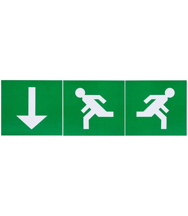 Compact LED Bulkhead Noodverlichting 1w, 150 Lumen, IP65, Met pijlaanduiding, 231x116mm, 2 Jaar garantie