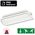 Standaard LED Bulkhead Noodverlichting 1w, 150 Lumen, IP65, Met pijlaanduiding, 357x116mm, 2 Jaar garantie