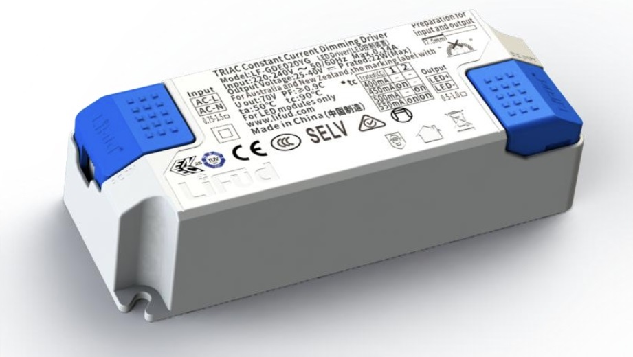 Lifud TRIAC LED Driver - Max 22 watt - DIP switch: 400-550Ma - 25-40vDC - 3 Jaar garantie, foto 3 van 4