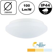 VALUE+ Led Plafonnière 12w, 1200 Lumen, Color Switch (3000/4000/5000K), IP44, Ø288mm, 2 jaar garantie