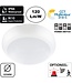 Tough Shell Led Plafonnière WIT, Wattage switch 8/12/16w , 960-1920 Lumen, Color Switch (3000/4000/6000K), IP66, IK10, Optioneel: Sensor en Noodaccu, 3 Jaar Garantie
