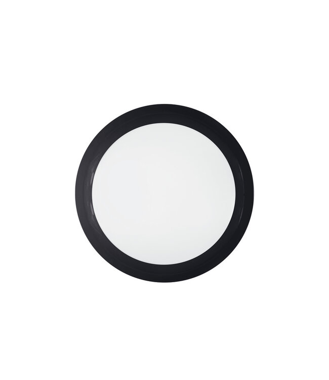 Tough Shell Led Plafonnière ZWART, Wattage switch 8/12/16w , 960-1920 Lumen, Color Switch (3000/4000/6000K), IP66, IK10, Optioneel: Sensor en Noodaccu, 3 Jaar Garantie