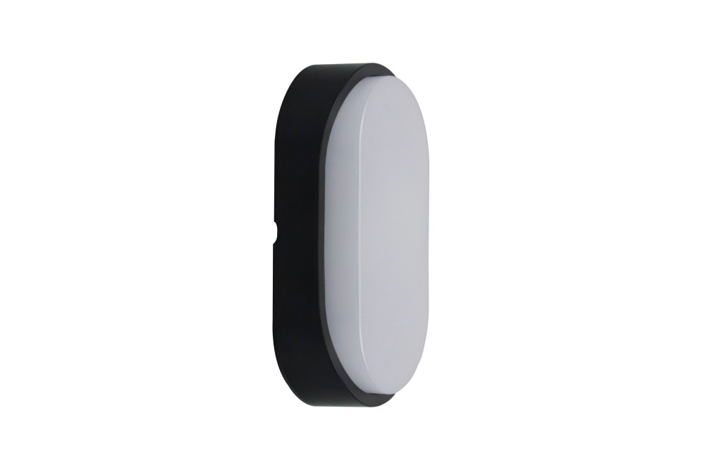 LED Plafonniere / Portiek Ovaal 10w, 1100 Lumen, CCT Instelbaar, 213x120mm, IK10, IP65, Incl. Wit en Zwart Bezel, 2 Jaar Garantie, foto 2 van 6