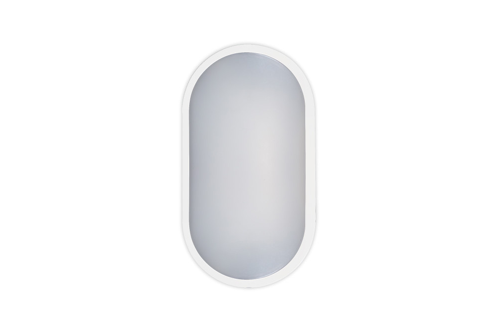 LED Plafonniere / Portiek Ovaal 10w, 1100 Lumen, CCT Instelbaar, 213x120mm, IK10, IP65, Incl. Wit en Zwart Bezel, 2 Jaar Garantie, foto 3 van 6